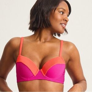 Tommy Bahama Ocean Point Colorblock underwire Bikini Top - 36 C - New